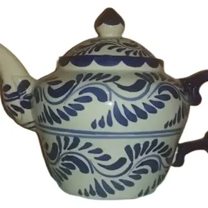 Cafetera chica azul